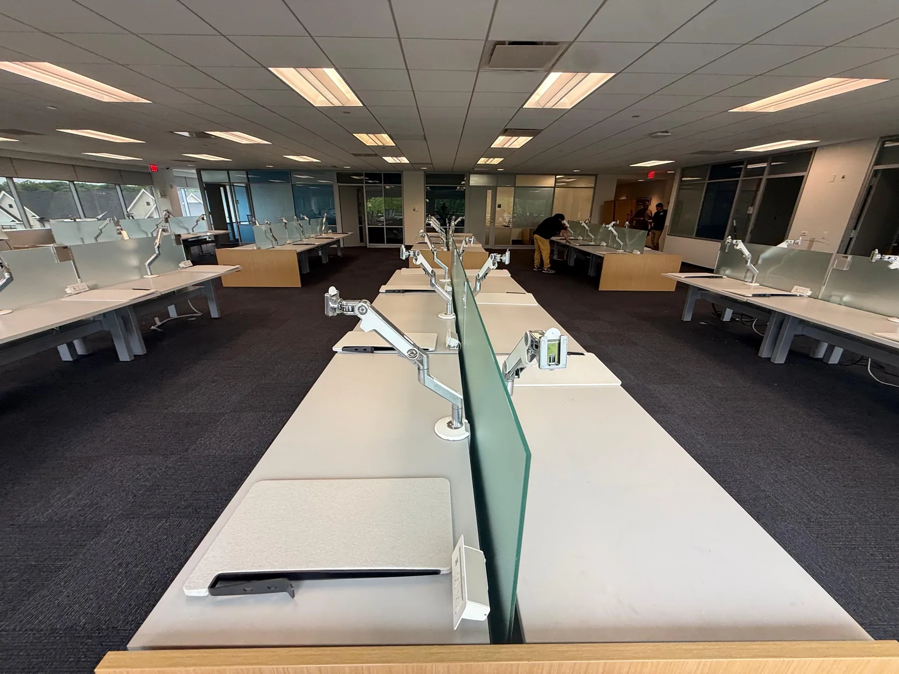 Completed office workstation installation by Alpha Project
